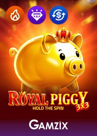3x3 Royal Piggy Hold the Spin by Gamzix at Spin Fever
