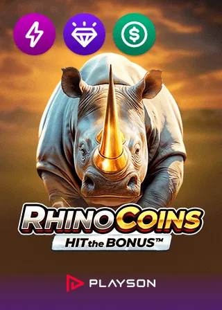 Rhino Coins Hit the Bonus by Playson at Spin Fever